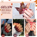 Gellen Gel Nail Polish Set - Glamour Reds Magenta Maroon Trend Nail Gel 6 Colors - Soak Off Gel Polish Nail Art Home Gel Manicure Kit GELLEN