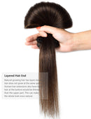 ROSEBUD Clip in Hair Extensions REMY Human Hair 8Pcs 18 Clips 65g/Set 14 Inch Rose bud
