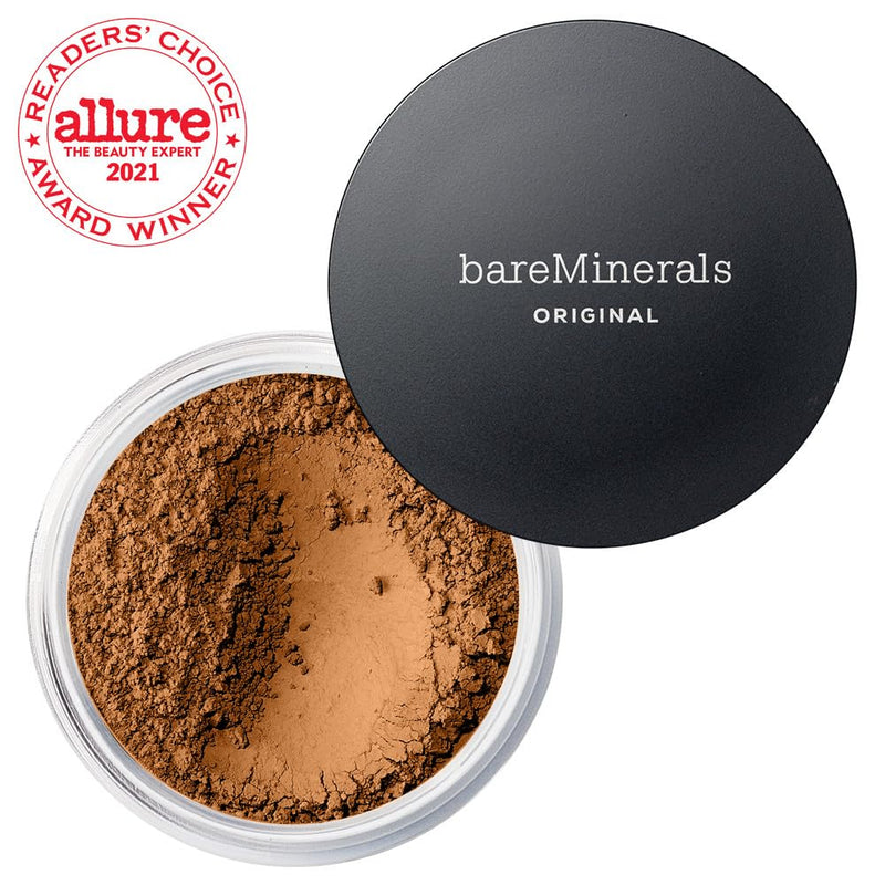 bareMinerals Original Loose Powder Foundation SPF 15, Lightweight Mineral Loose Powder Foundation Makeup, Buildable Coverage, Talc Free, Vegan Infinity Warehouse