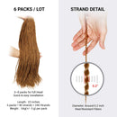6 Packs 22 Inch AU-THEN-TIC Senegalese Twist Crochet Braids Hair Small Havana Mambo Twist Crochet Hair Pre-Stretched Pre Looped Soft Braiding Hair Extensions (22 Inch (Pack of 6), 27) AU-THEN-TIC
