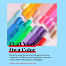 Beetles Pack of 20 Colors Rainbow Summer Gel Nail Polish Kit, Soak Off LED Lamp Gel Nail Polish Set Glitter Nude Gel Polish Starter Kit with Glossy & Matte Top Gel Base Coat Kaleidoscope beetles Gel Polish