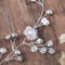 Yean Bride Crystal Wedding Hair Vine Pearl Bridal Long Headband Hair Accessories for Women and Girls (Silver) Yean