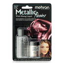 Mehron Makeup Metallic Powder (.17 oz) with Mixing Liquid (1 oz) (ROSE GOLD) Mehron