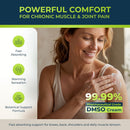 DMSO Cream 99.9% Pure Pharmaceutical Grade for Topical Muscle & Joint Comfort with MSM, Arnica & Magnesium - Support for Knees, Back, Shoulders and Workout Muscle Recovery Infinity Warehouse
