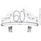 BABEYOND Crystal Birthday Tiara Crown Princess Birthday Crown Hair Accessories Happy 60th Birthday Crown Tiara for Women (60 Birth) BABEYOND