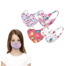Kid's Face Washable and Reusable Protective Gear Bandanas Unicorn Kitty Animal Themed (Girl-4set) INSTALASHES