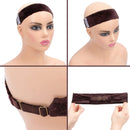 GEX Upgraded Wig Grip Band with Adjustable Elastic Closure Flexible Velvet No Slip Wig grip Headbands Cap for Wigs(Brown) gexworldwide