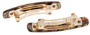 France Luxe Mini Rectangle Barrette, Onyx, Set of 2 - Classic French Design for Everyday Wear France Luxe