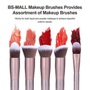 BS-MALL Makeup Brush Set 18 Pcs Premium Synthetic Foundation Powder Concealers Eye shadows Blush Makeup Brushes (Purple) BS-MALL