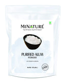 Purified Alum powder ( Potassium Alum Powder )(phitkari) by mi nature | 227g( 8 oz) ( 0.5 lb) | 100% Only Alum powder | Nothing added minature