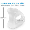 NatraCure Gel Toe Spreaders, Separators & Spacer (Pair w/Toe Loop) 1032-M CAT (Size: Large) NatraCure