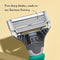 Harry's Razors for Men - Shaving Kit for Men includes a Mens Razor Handle, 3 Razor Blade Refills, Travel Blade Cover, and 4 Oz Shave Gel (Tropical Green) Harry's