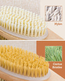 Shower Brush, Bymore Dry Brushing for Body Cellulite and Lymphatic, Dry Skin Long Handle Body Brush Natural Bristle Exfoliator Scrubber for Bath Shower Wash Brushing Exfoliating Legs and Back Bymore