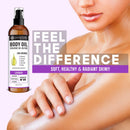 pureSCRUBS Ultra Moisturizing LAVENDER BODY OIL Spray For Dry Skin, Massage, Cuticles & More, Organic Blend of Jojoba, Argan, Coconut, Sweet Almond & Avocado Oils Enriched with Vitamin E - Lg 4oz pureSCRUBS