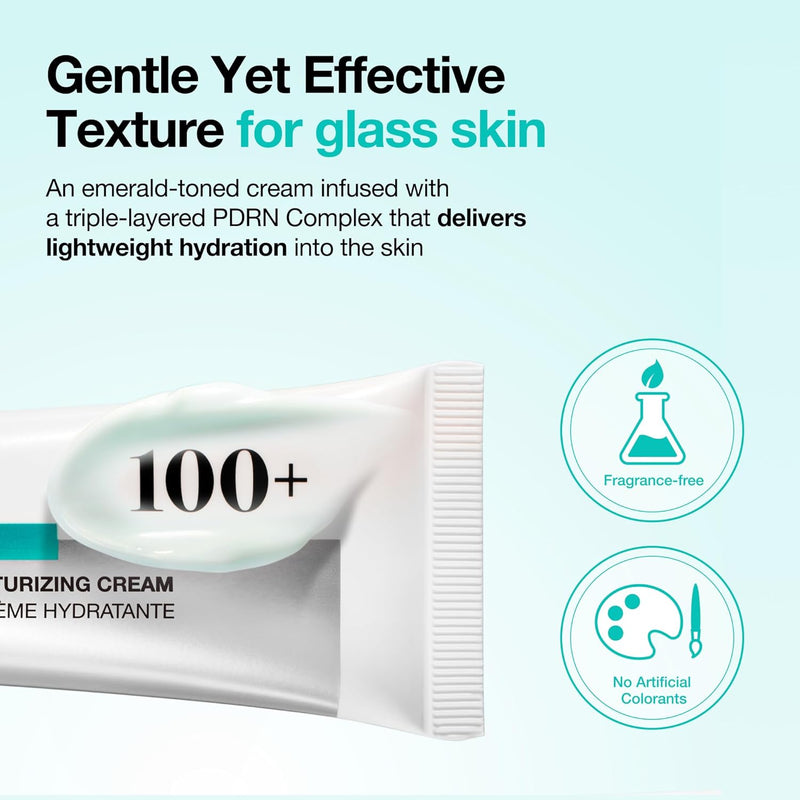 ANUA PDRN Hyaluronic Acid 100 Moisturizing Cream, Lightweight Hydrating Moisturizer with Salmon PDRN, Hyaluronic acid, Collagen for Glass Skin, Korean Skin Care (60ml / 2.02 fl. oz) Infinity Warehouse