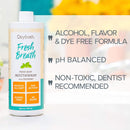 Oxyfresh Fresh Breath Fresh Mint Mouthwash – Dentist Recommended for Long-Lasting Fresh Breath & Healthy Gums | Alcohol & Fluoride Free (1-16 oz Bottle) Oxyfresh