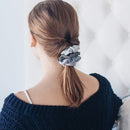 Kitsch Matte Scrunchies for Hair, Hair Scrunchies for Women, Soft Scrunchy Hair Bands, Stretchy, 5 Pack (Black/Gray) Kitsch