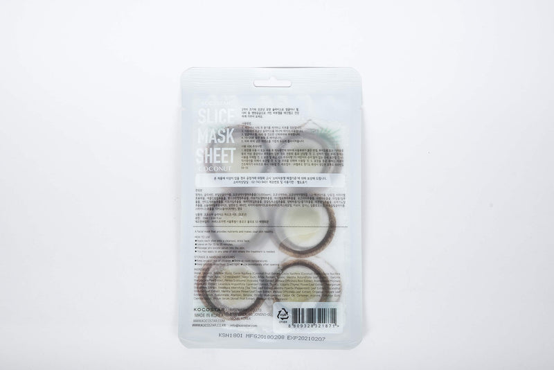 Slice Sheet Mask - Coconut by Kocostar for Unisex - 1 Pc Mask (I0102846) Kocostar