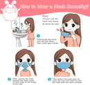 Kids face mask for Girls 50pcs Disposable Child Face Mask Wudida