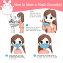 Kids face mask for Girls 50pcs Disposable Child Face Mask Wudida