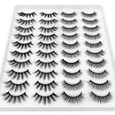 DYSILK 20 Pairs 6D Mink Eyelashes Faux Fluffy Wispy Dramatic False Eyelashes Natural Look Volume Soft Fake Eyelashes Long Handmade Reusable Lashes 2 Styles Mixed No Glue DYSILK Store