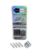 Premium Omnishaver Replacement Cartridge Refill Kit with One Blade Removal Tool - An Alternative to Disposable, Self Cleans & Strops During Use - Durable Smooth & Comfortable 4 Cartridges OmniShaver