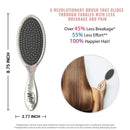 Wet Brush Disney Original Detangler Brush Princess Wholehearted - Rapunzel, Silver - All Hair Types - Ultra-Soft IntelliFlex Bristles Glide Through Tangles with Ease Wet Brush