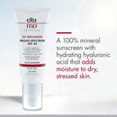 EltaMD UV Replenish Daily Face Sunscreen Broad-Spectrum SPF 44 Protection, Mineral, Oil Free, Water-Resistant Zinc Oxide, Facial Sunscreen for Sensitive Skin 2 oz. EltaMD
