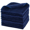 Sinland Microfiber Facial Cloths Fast Drying Washcloth 12inch x 12inch (Pack of 10, Navy Blue) SINLAND Store