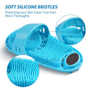 meidong Silicone Shower Foot Scrubber Personal Foot Massage and Cleaning, Non-Slip Foot Scrubber for Men and Women (1PCS Green) meidong