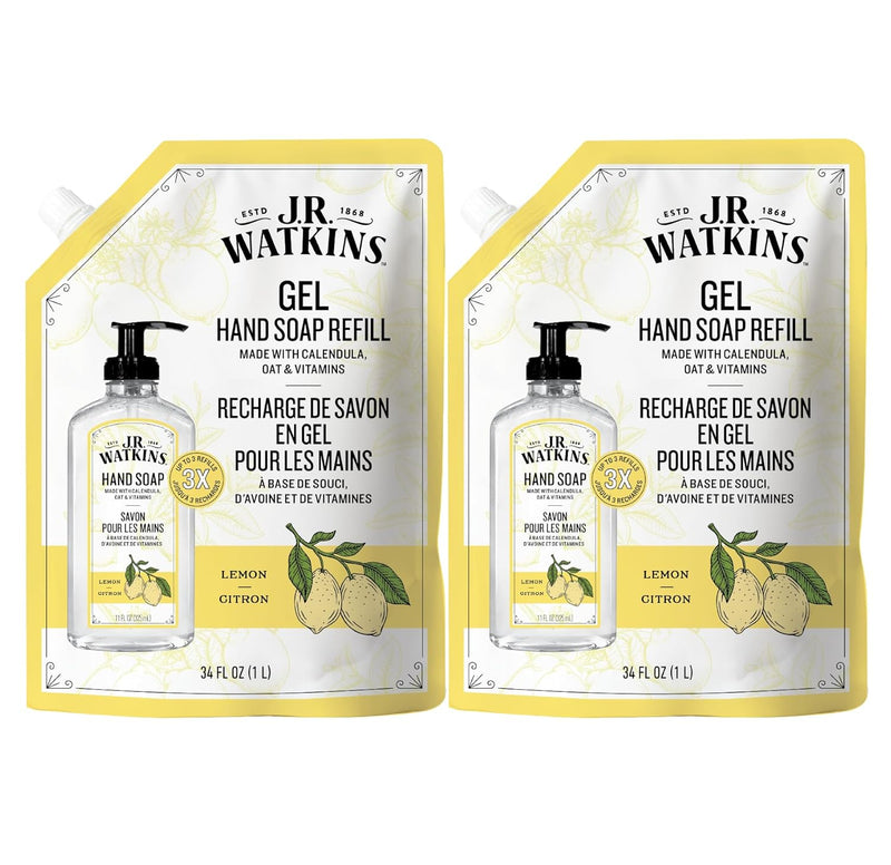 J.R. Watkins Gel Hand Soap For Bathroom or Kitchen, Scented, Cruelty Free, 11 Fl Oz, Neroli & Thyme, 3 Pack Infinity Warehouse