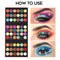 EYESEEK Eyeshadow Palette Glitter Pro 60 Colors Colorful Eye Shadow Makeup Palette High Pigmented Matte And Sparke Glitter Eyeshadow Pallet Easy To Blend Shimmer Eyeshadow Powder Valentines Day Gifts for Her EYESEEK