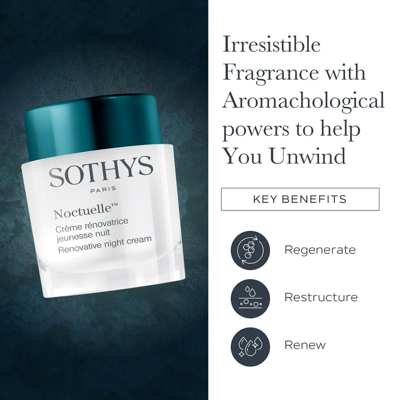 SOTHYS Renovative Night Cream | Collagen Infused Anti Aging Face Moisturizer for Wrinkles Infinity Warehouse