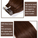 Medium Brown Tape in Human Hair Extension 18 inch