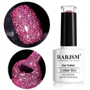 Glitter Gel Nail Polish, Gold Diamond Gelpolish Spark Shiny Nail Art Soak Off U V L E D Lacquer Gel Nail Starter Manicure Salon DIY at Home RAR82 Infinity Warehouse