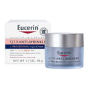 Eucerin Q10 Anti-Wrinkle Face Night Cream - Fragrance Free, Pro-Retinol, Moisturizes for Softer Smoother Skin as You Sleep- 1.7 Ounce (Pack of 1) Eucerin Store