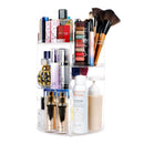 sanipoe 360 Spinning Makeup Organizer, Lazy Susan Rack Cosmetic Carousel Storage Shelf, Great for Countertop and Bathroom, Clear sanipoe