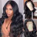 Human Hair Lace Front Wigs Glueless Brazilian Body Wave Virgin Human Hair Wigs 150% Density Transparent T Part Lace Front Wigs For Black Women T Shape Middle Part Lace Frontal Wigs Pre Plucked YAREESONG