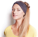 BLOM Original Headband Two Pack. 6" Multi Style Design for Yoga Workout Running Athletic. Wear Wide Turban Knotted. Ethically Made in Bali. BLOM Store
