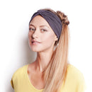 BLOM Original Boho 2-Pack Headbands for Women- Non-Slip Knotted Headband- Women Hair Band Made in Bali- 6" Wide Multistyle Elastic Head Wrap Perfect for Running, Yoga, Travel, Workouts & Fashion BLOM