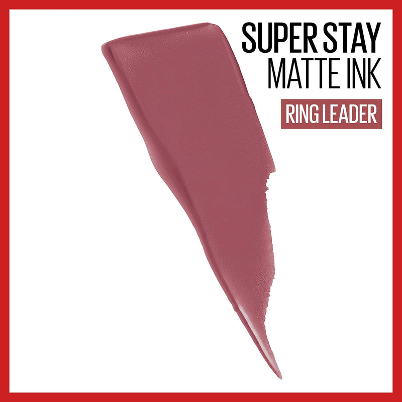 Maybelline New York Superstay Matte Ink Liquid Lipstick, Ringleader, 0.17 Ounce Maybelline New York