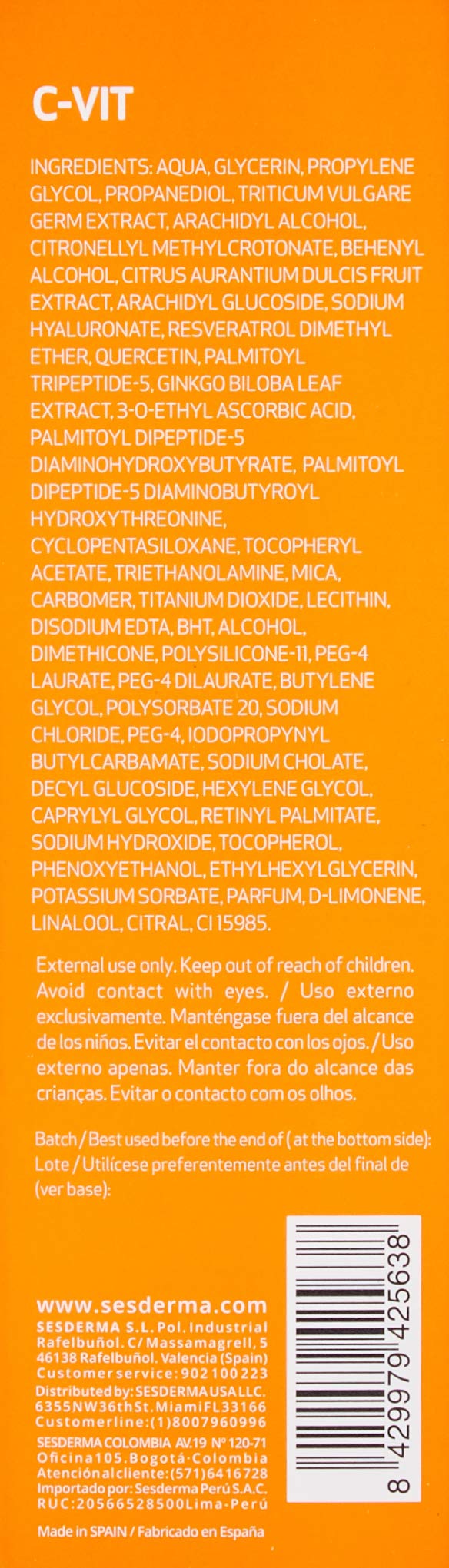 Sesderma C-VIT Revitalizing Gel Cream, 1.7 Fl Oz Sesderma