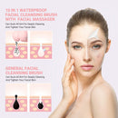 MelodySusie Electric Sonic Facial Cleansing Brush with Heated Massaging, Silicone Face Cleansing Device for Deep Cleaning & Gentle Exfoliating, Rechargeable, Valentine's Gifts for Women MelodySusie