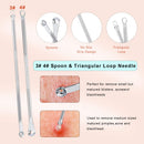 7PCS Blackhead Remover, Blackheads Extraction Removal Tool, Blemish Acne Pimple Extractor, Stainless Steel Removing Kit, Nose Face Clean Tools by OMDEAL OMDEAL