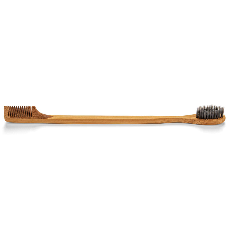 GranNaturals Edges Brush and Comb for Edge Control - Sturdy Bamboo Handle - Styling & Gentle Care Tools - Edge Fixer for Baby Hairs - Compact Curling Accessories for Curly Hair GranNaturals