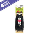Naked Human Hair Crochet Braids Pre-Loop Type Bohemian Curl (4-pack [18"], NATURAL) Naked Wig