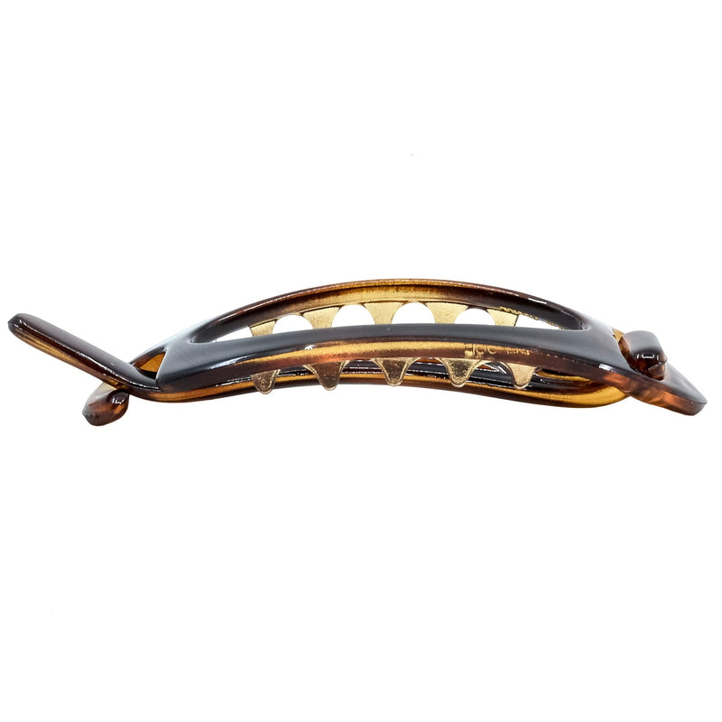 Camila Paris CP2315 French Hair Barrette Clip, Flexible Ponytail Holder No Metal Parts, Strong Hold Grip Hair Clips for Women, No Slip and Durable Styling Girls Hair Accessories, Made in France Camila