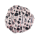 Reusable Nylon Shower Cap & Bath Cap, Reversible Oversized Waterproof Shower Caps Large Designed for all Hair Lengths w Terry Lining & Elastic Band Stretch Hem Hair Hat - Socialite Mint To Be Betty Dain