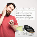 Sandalwood Beard Balm - Styles, Strengthens & Softens Beards and Mustaches - 100% Natural Beard Conditioner with Organic Shea Butter, Tea Tree, Argan & Jojoba Oils by Striking Viking Striking Viking