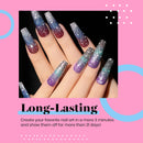 Beetles Gel Nail Polish Kit, 6Pcs Royal Diamond Gel Nail Polish Kit Reflective Gel Polish Glitter Silver Red Purple Blue Nail Polish Gel Kit, Soak Off LED Gel Nail Lamp Cured, 7.3 ml Each Bottle beetles Gel Polish